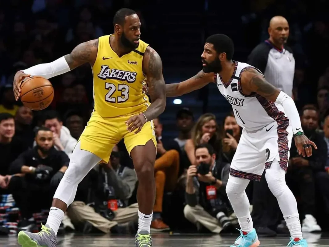 LeBron James Kyrie Irving Lakers Nets