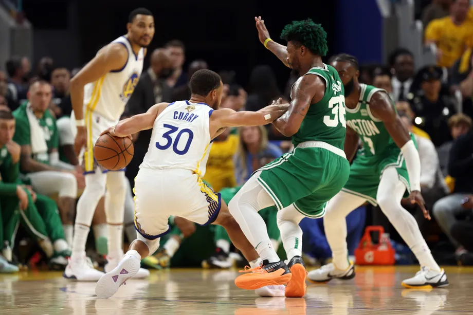Stephen Curry Warriors Celtics NBA Finals