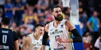 Jonas Valanciunas Lithuania Bosnia EuroBasket