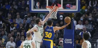 Stephen Curry Warriors Celtics