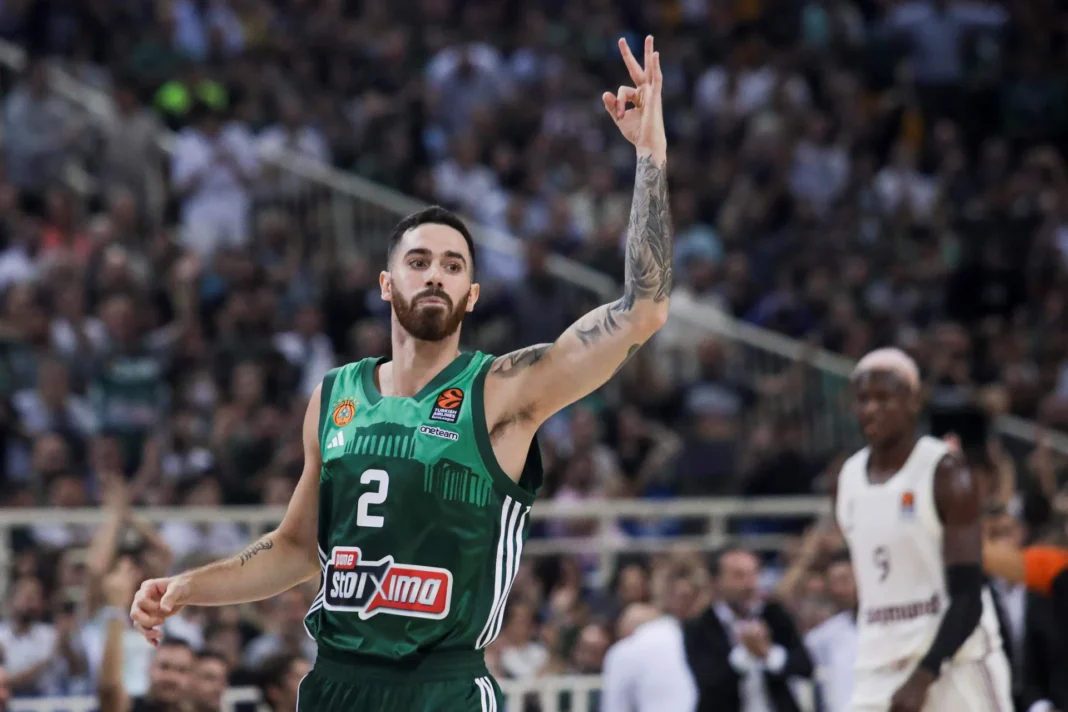 Luca Vildoza did not follow Panathinaikos in Madrid for the EuroLeague round 27 matchup vs. Real - Photo: EuroLeague Basketball