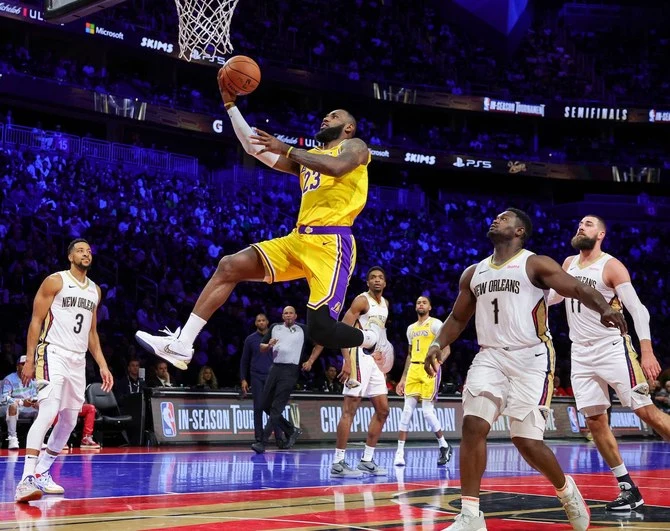 LeBron James vs the Pelicans - The Pacers and Lakers advance to NBA Cup final