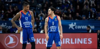 Both Anadolu Efes stars Shane Larkin and Will Clyburn are set to become free agents if they don't sign an extension before the end of the season. Photo: EuroLeague Basketball