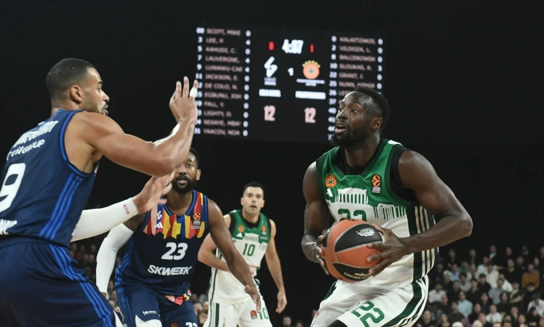 Jerian Grant had his best scoring performance with Panathinaikos in the game against LDLC ASVEL on March, 8, 2024 - Photo: Panathinakos BC